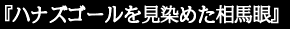 『ハナズゴールを見染めた相馬眼』