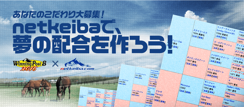 netkeibaで夢の配合を作ろう！